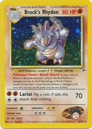 Brock's Rhydon (2/132) [Gym Heroes Unlimited] | Good Games Adelaide SA