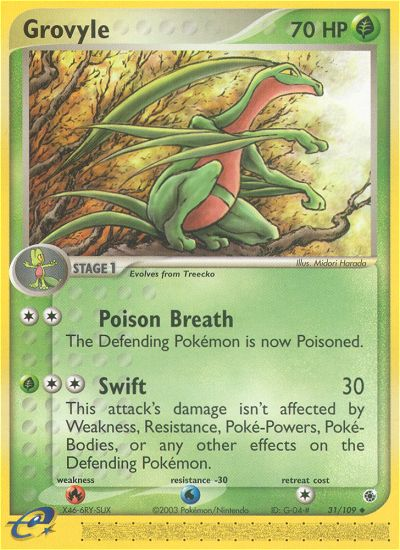 Grovyle (31/109) [EX: Ruby & Sapphire] | Good Games Adelaide SA