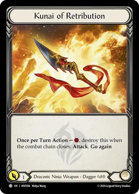 Obsidian Fire Vein // Kunai of Retribution [HNT100//HNT056] (The Hunted) | Good Games Adelaide SA