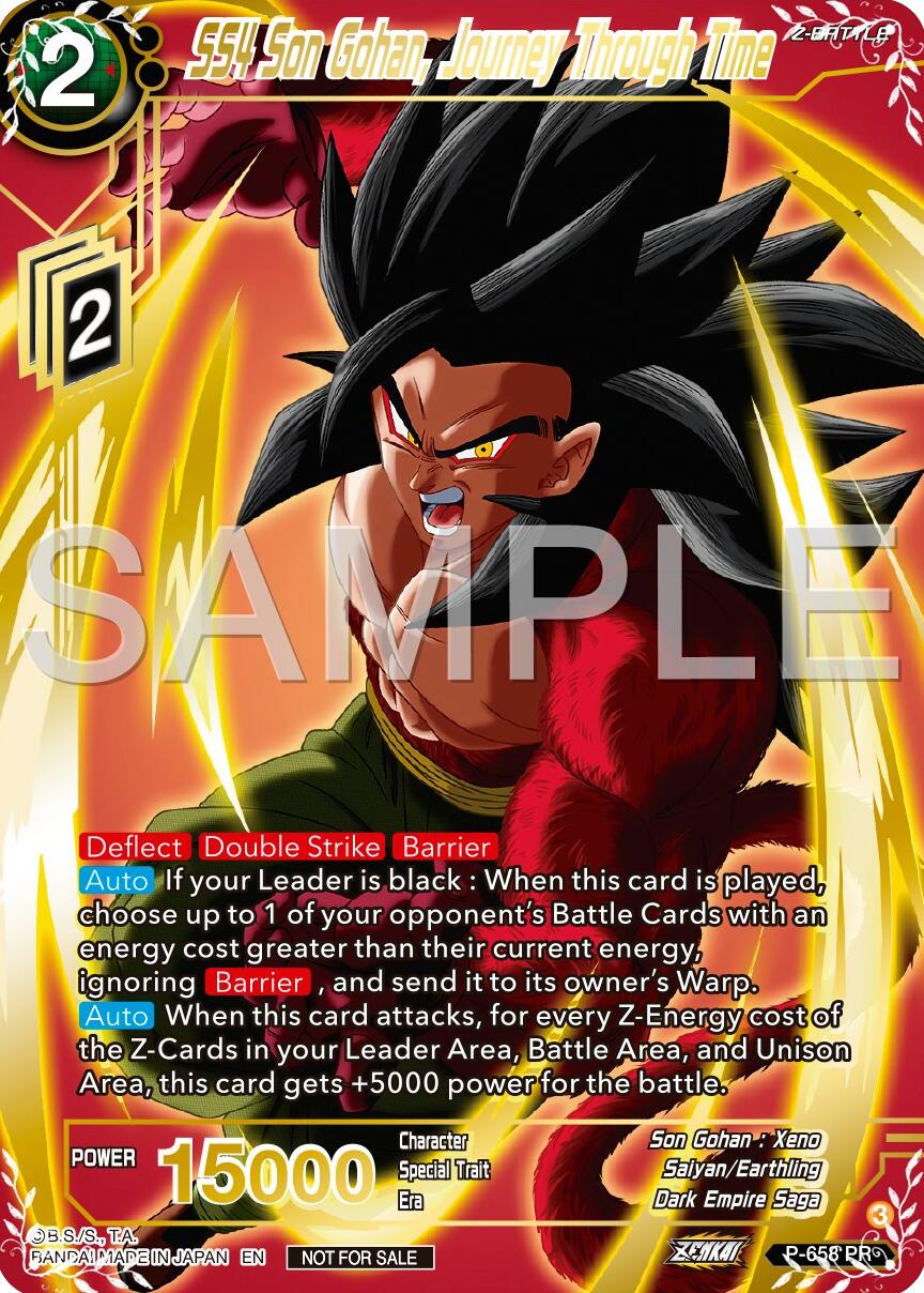 SS4 Son Gohan, Journey Through Time (Gold Stamped) (P-658) [Promotion Cards] | Good Games Adelaide SA