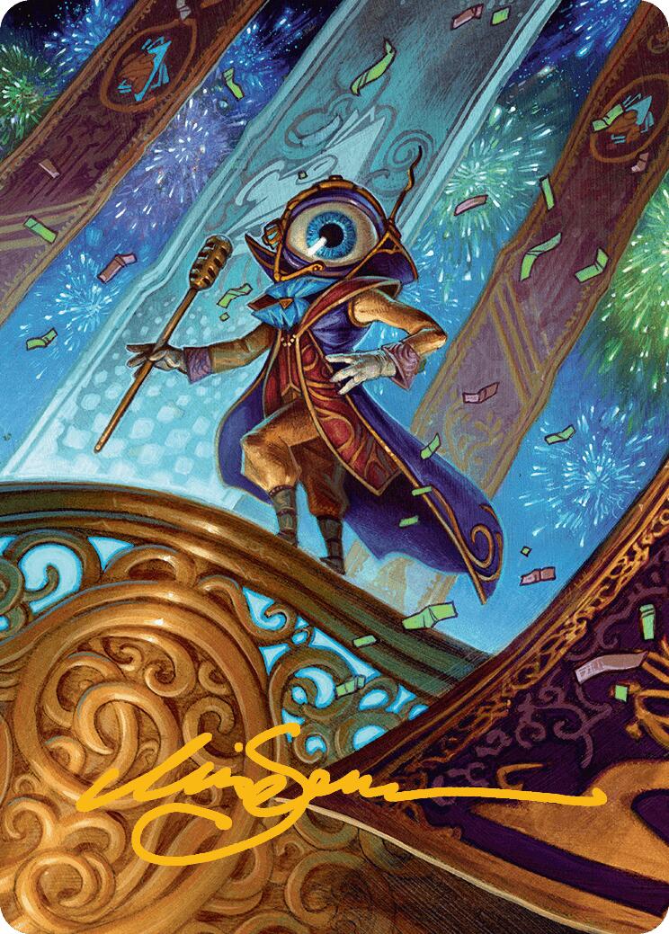 Vnwxt, Verbose Host Art Card (Gold-Stamped Signature) [Aetherdrift Art Series] | Good Games Adelaide SA