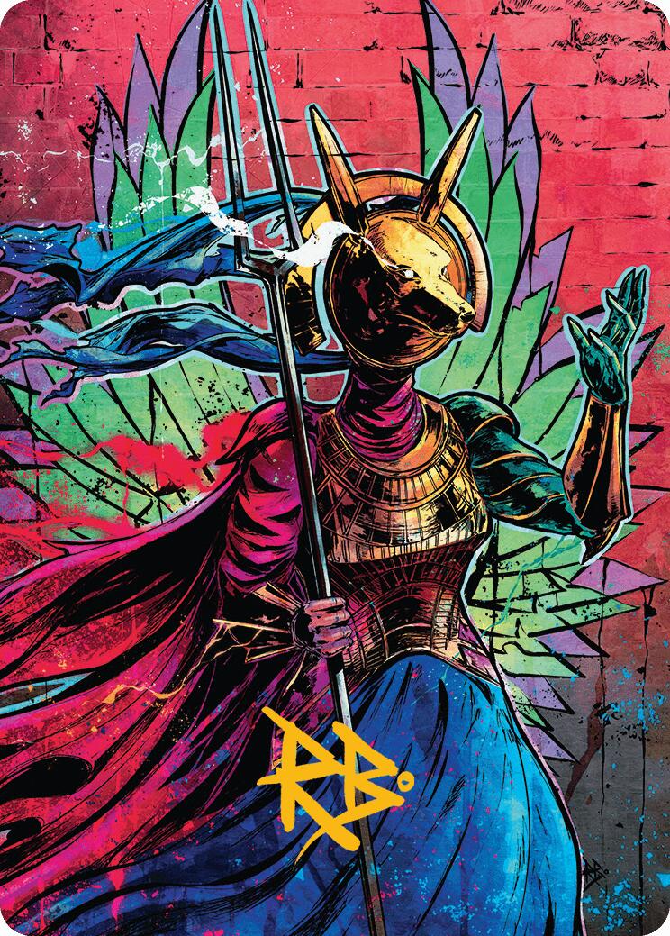Hazoret, Godseeker Art Card (Gold-Stamped Signature) [Aetherdrift Art Series] | Good Games Adelaide SA