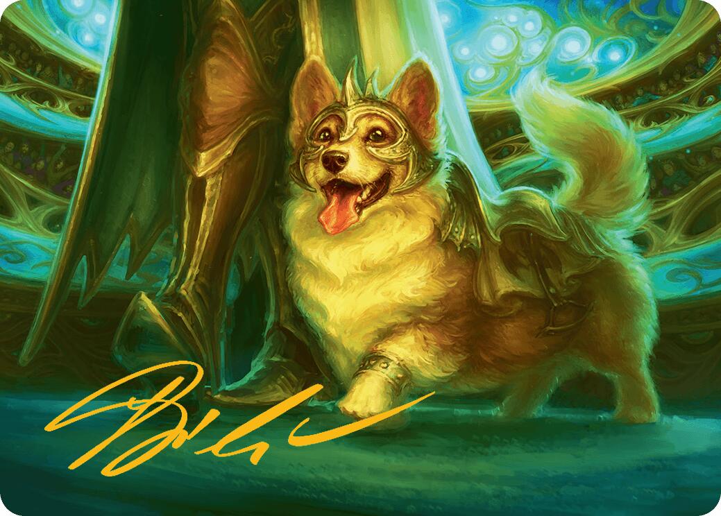 District Mascot Art Card (30/54) (Gold-Stamped Signature) [Aetherdrift Art Series] | Good Games Adelaide SA