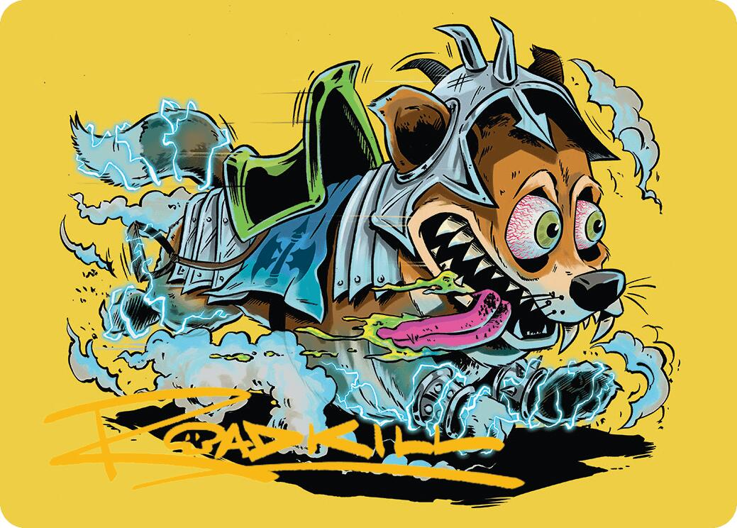 District Mascot Art Card (50/54) (Gold-Stamped Signature) [Aetherdrift Art Series] | Good Games Adelaide SA