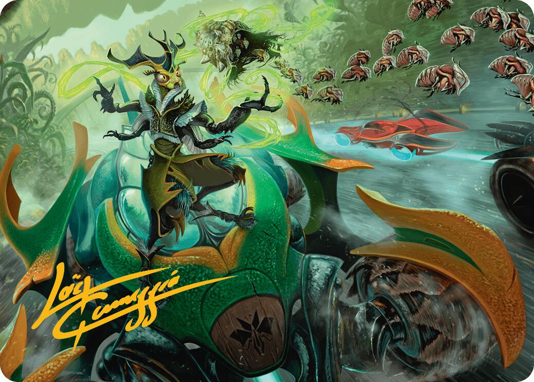 Aatchik, Emerald Radian Art Card (15/54) (Gold-Stamped Signature) [Aetherdrift Art Series] | Good Games Adelaide SA