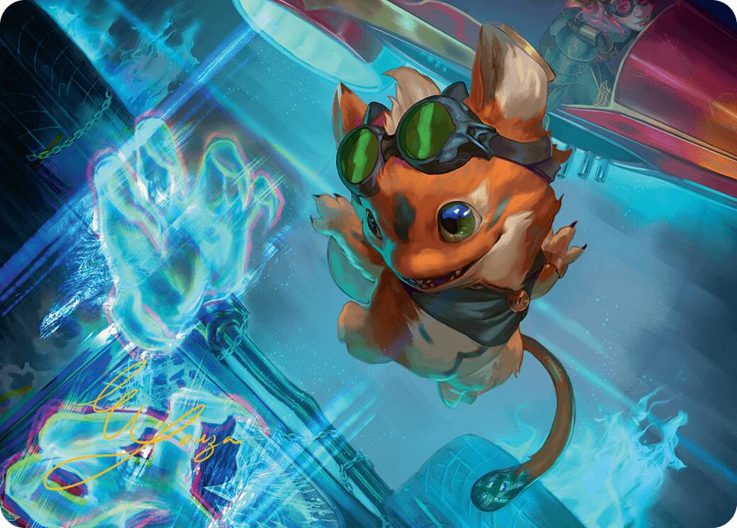 Loot, the Pathfinder Art Card (Gold-Stamped Signature) [Aetherdrift Art Series] | Good Games Adelaide SA