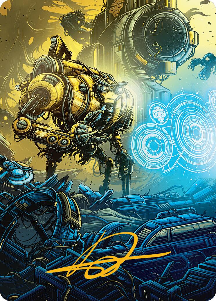 Mendicant Core, Guidelight Art Card (1/54) (Gold-Stamped Signature) [Aetherdrift Art Series] | Good Games Adelaide SA