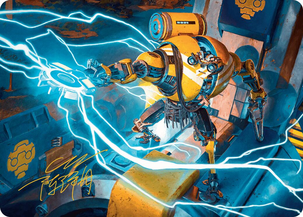 Mendicant Core, Guidelight Art Card (12/54) (Gold-Stamped Signature) [Aetherdrift Art Series] | Good Games Adelaide SA