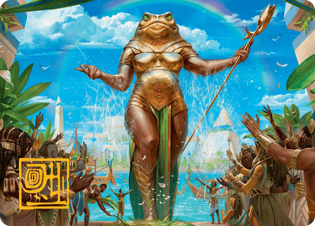 Sab-Sunen, Luxa Embodied Art Card (Gold-Stamped Signature) [Aetherdrift Art Series] | Good Games Adelaide SA