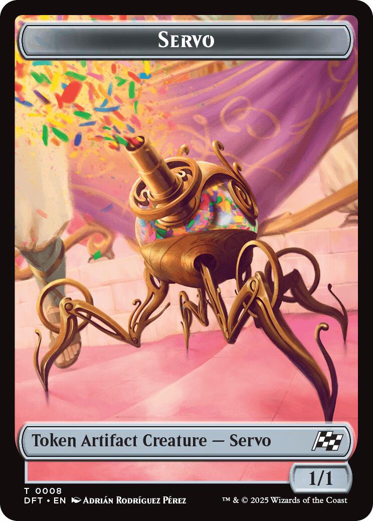 Servo // Thopter (0009) Double-Sided Token [Aetherdrift Tokens] | Good Games Adelaide SA