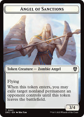 Angel of Sanctions // Vizier of Many Faces Double-Sided Token [Aetherdrift Commander] | Good Games Adelaide SA