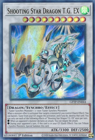 Shooting Star Dragon T.G. EX [GFTP-EN044] Ultra rare | Good Games Adelaide SA