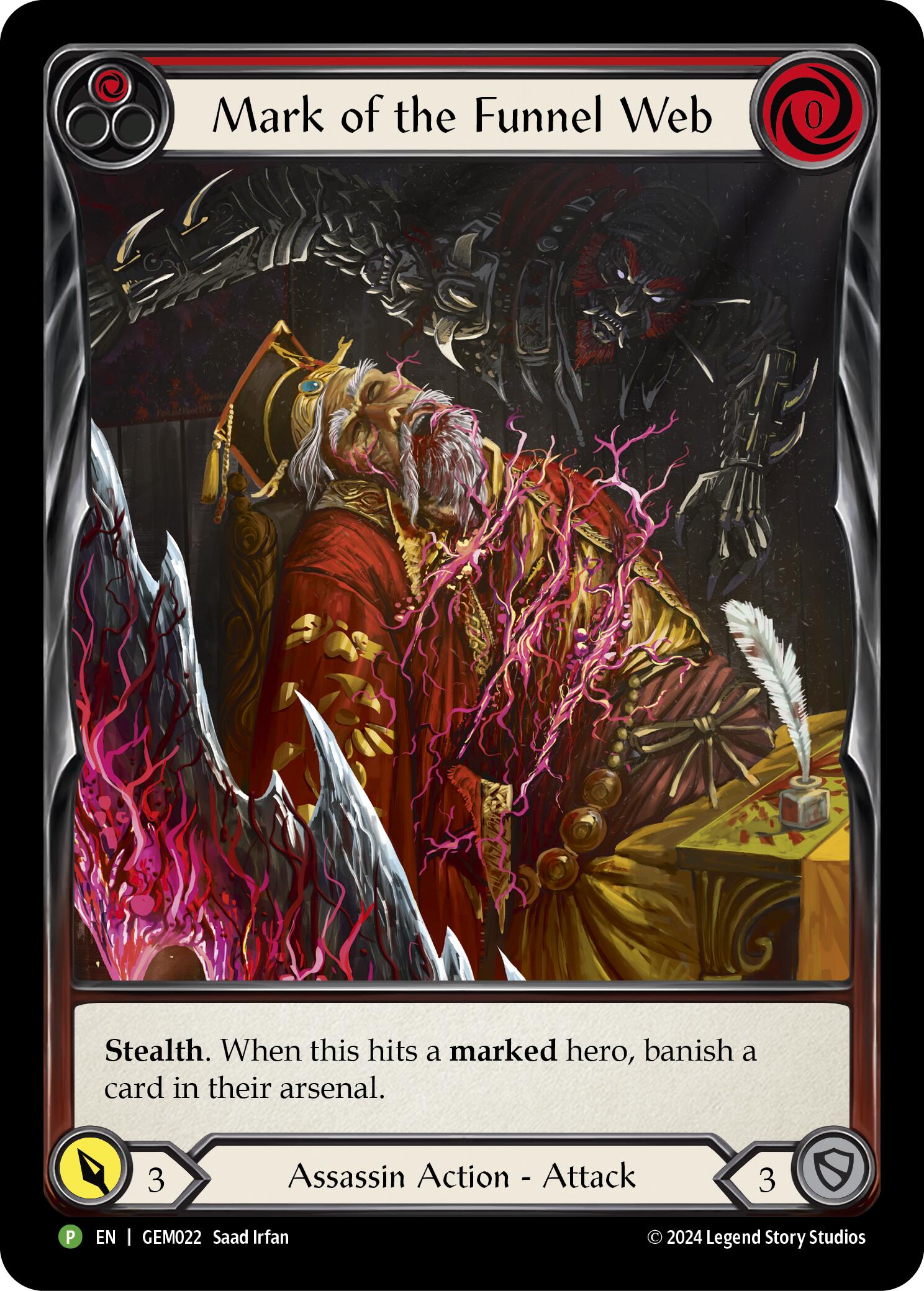 Mark of the Funnel Web (Red) [GEM022] (GEM Pack 1)  Rainbow Foil | Good Games Adelaide SA