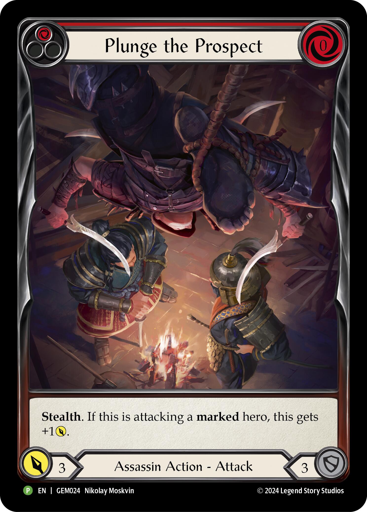 Plunge the Prospect (Red) [GEM024] (GEM Pack 1)  Rainbow Foil | Good Games Adelaide SA