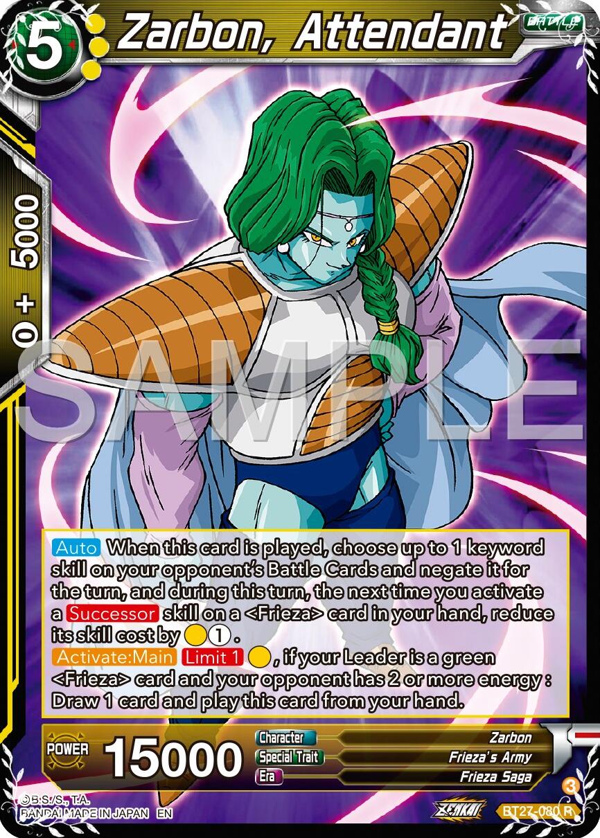 Zarbon, Attendant (BT27-080) [History of Z] | Good Games Adelaide SA