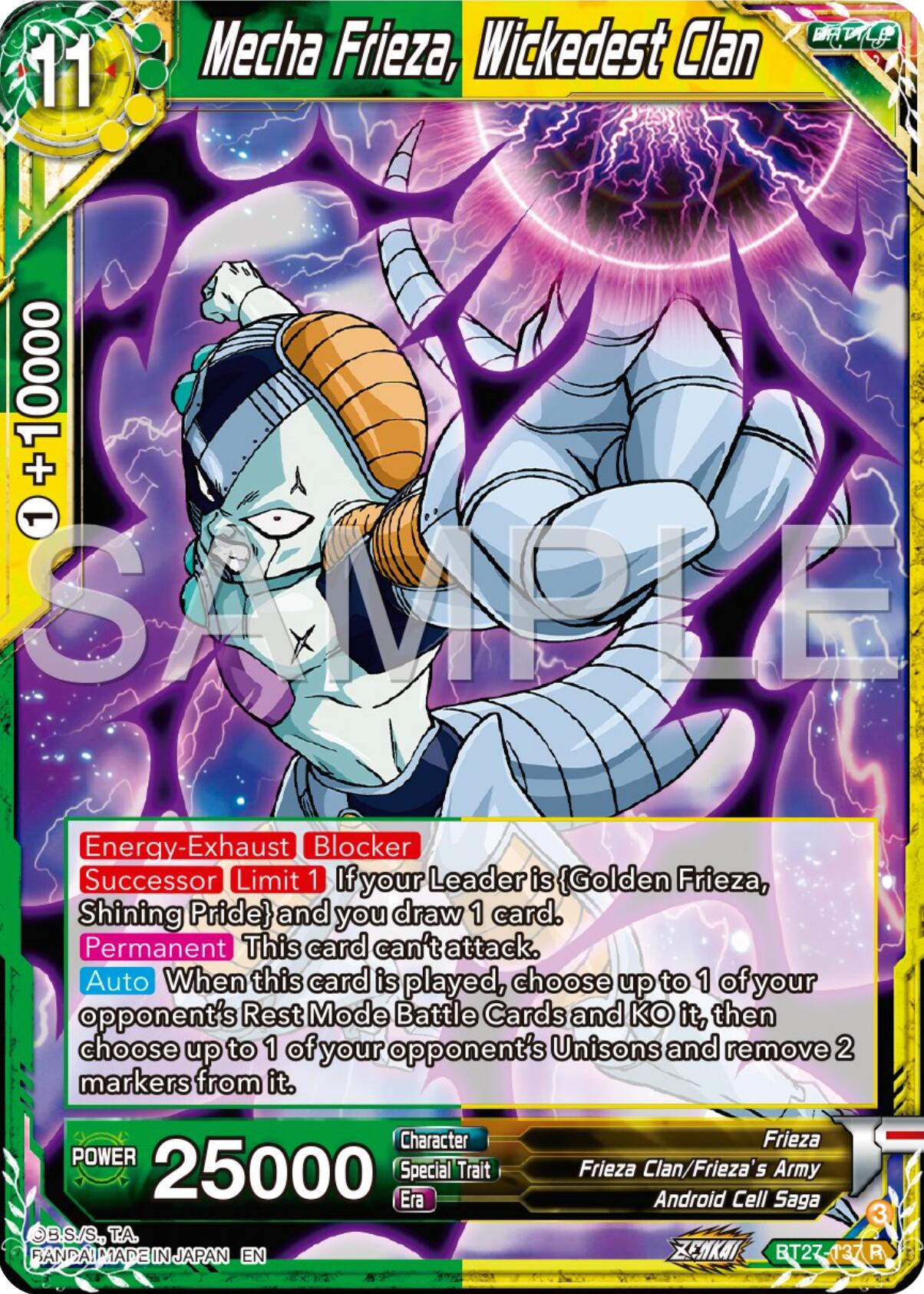Mecha Frieza, Wickedest Clan (BT27-137) [History of Z] | Good Games Adelaide SA