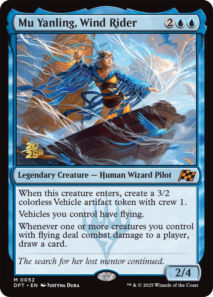 Mu Yanling, Wind Rider [Aetherdrift Prerelease Promos] | Good Games Adelaide SA