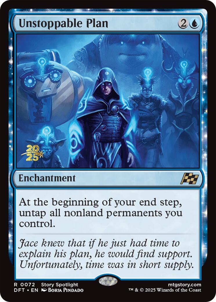 Unstoppable Plan [Aetherdrift Prerelease Promos] | Good Games Adelaide SA