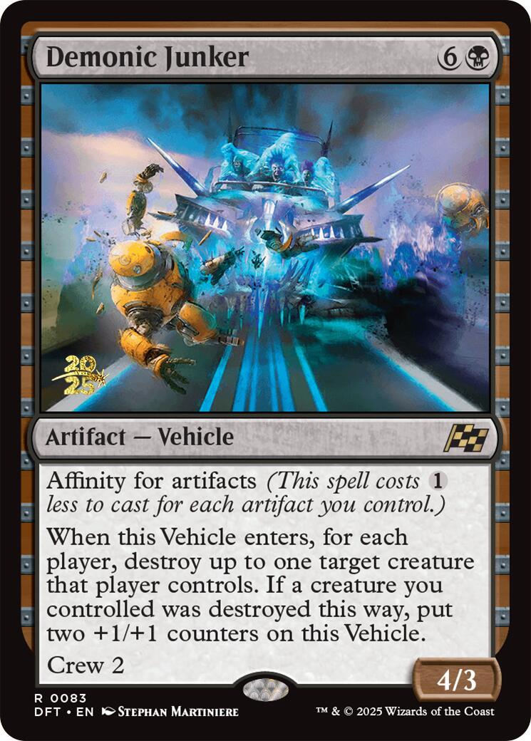 Demonic Junker [Aetherdrift Prerelease Promos] | Good Games Adelaide SA