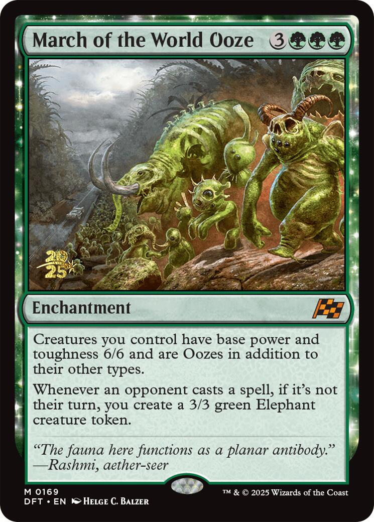 March of the World Ooze [Aetherdrift Prerelease Promos] | Good Games Adelaide SA