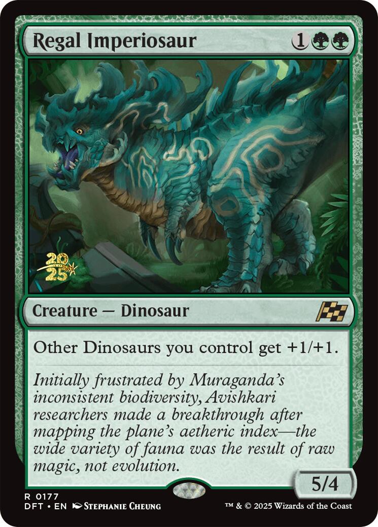 Regal Imperiosaur [Aetherdrift Prerelease Promos] | Good Games Adelaide SA