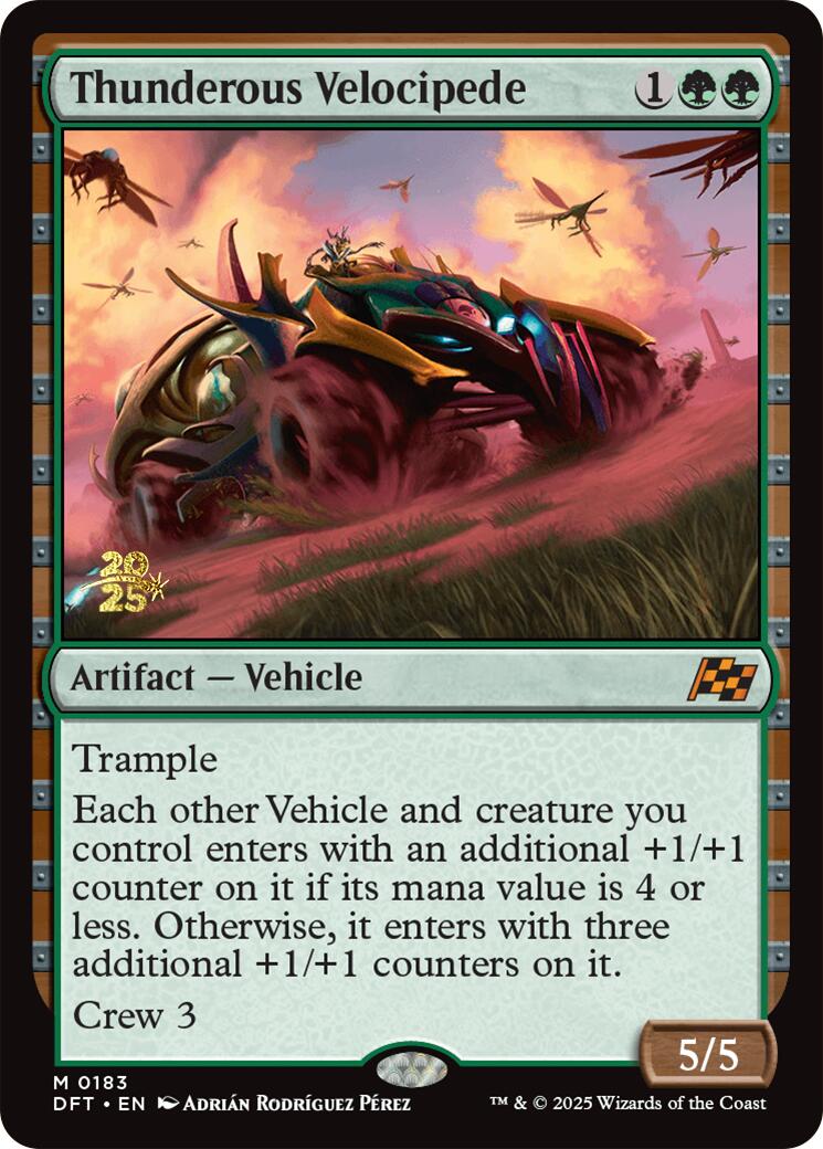 Thunderous Velocipede [Aetherdrift Prerelease Promos] | Good Games Adelaide SA