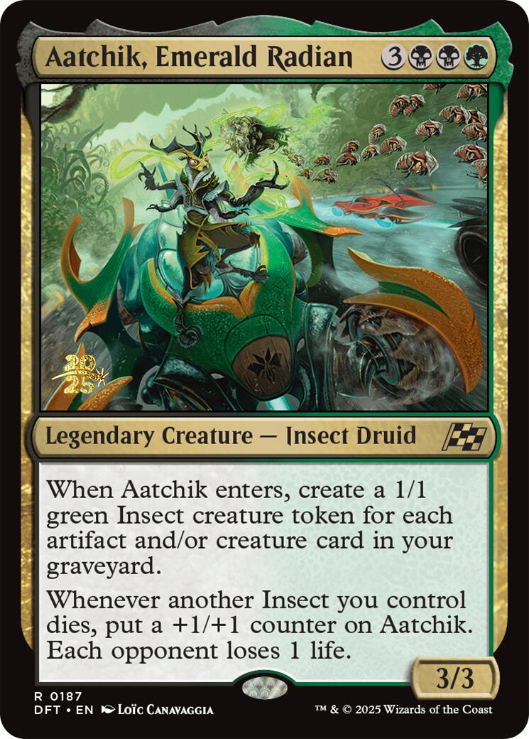 Aatchik, Emerald Radian [Aetherdrift Prerelease Promos] | Good Games Adelaide SA