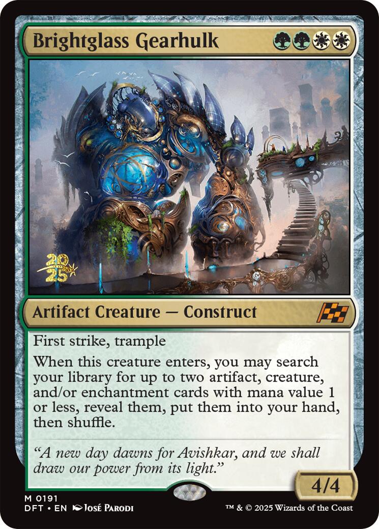 Brightglass Gearhulk [Aetherdrift Prerelease Promos] | Good Games Adelaide SA