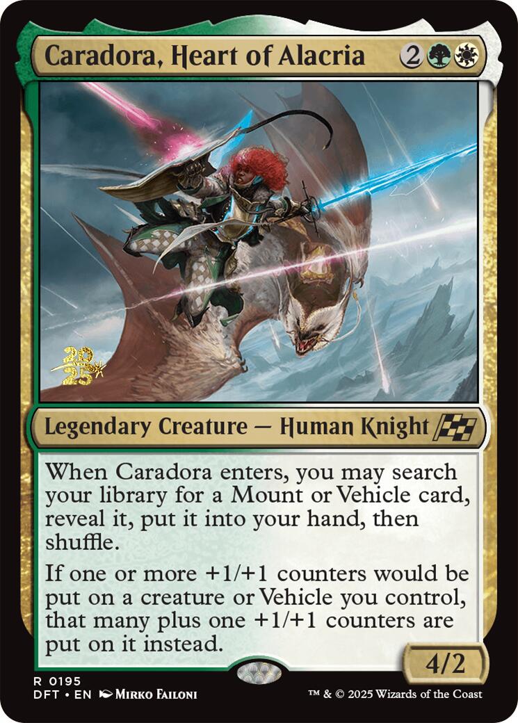 Caradora, Heart of Alacria [Aetherdrift Prerelease Promos] | Good Games Adelaide SA