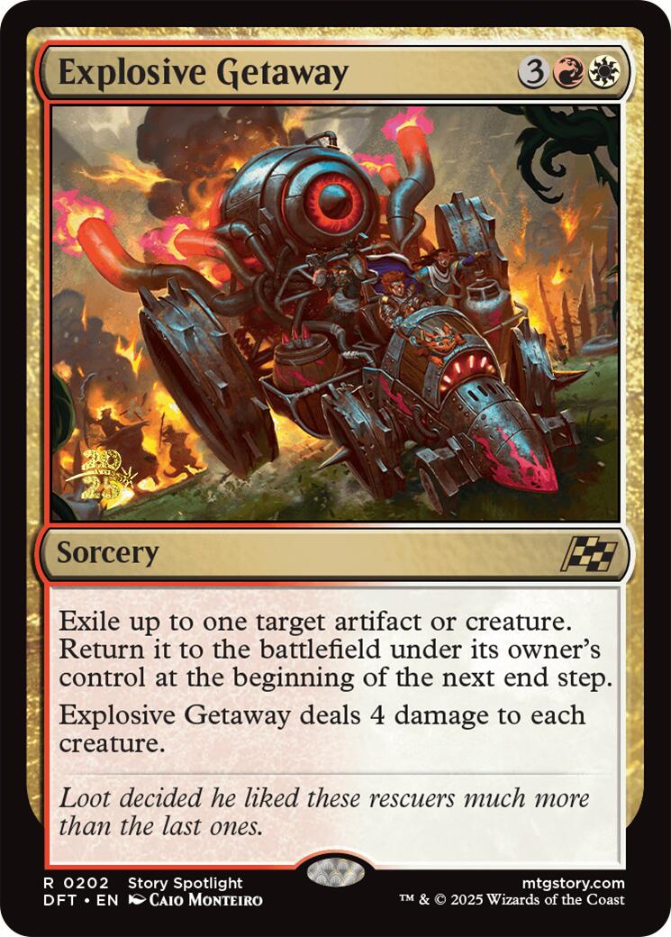 Explosive Getaway [Aetherdrift Prerelease Promos] | Good Games Adelaide SA