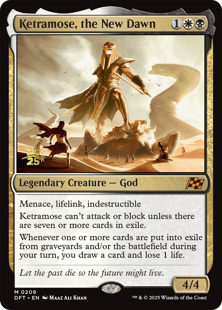 Ketramose, the New Dawn [Aetherdrift Prerelease Promos] | Good Games Adelaide SA