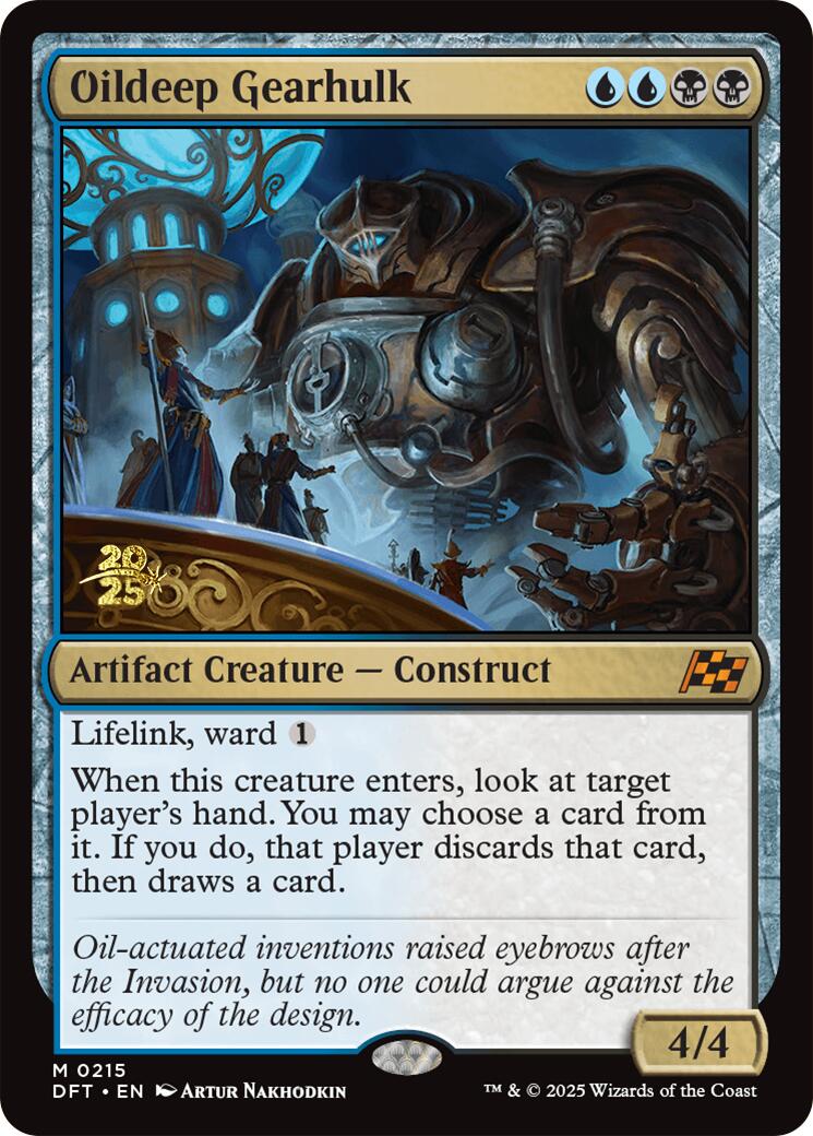 Oildeep Gearhulk [Aetherdrift Prerelease Promos] | Good Games Adelaide SA