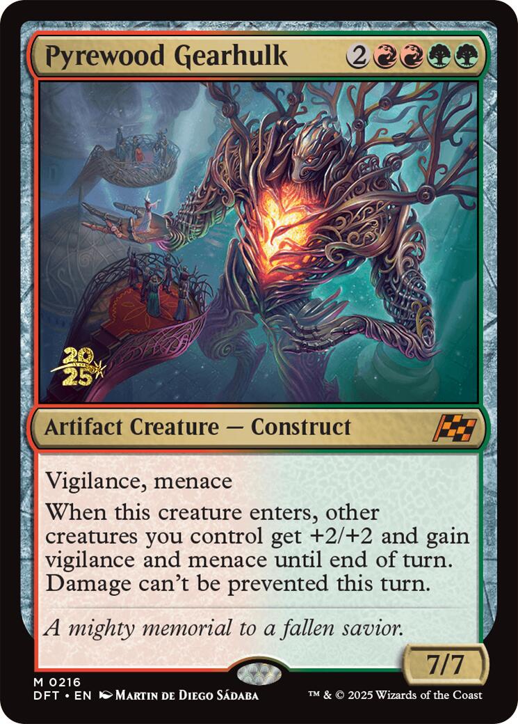 Pyrewood Gearhulk [Aetherdrift Prerelease Promos] | Good Games Adelaide SA