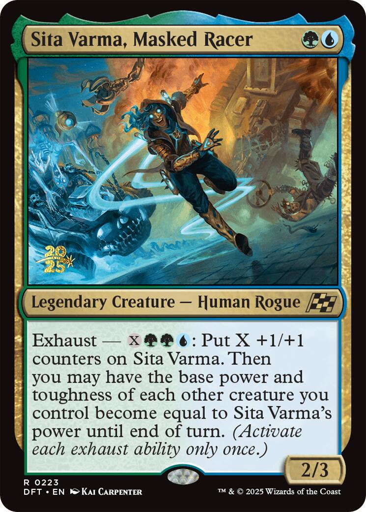 Sita Varma, Masked Racer [Aetherdrift Prerelease Promos] | Good Games Adelaide SA