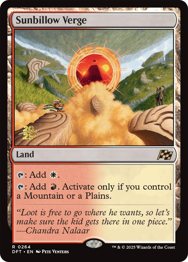 Sunbillow Verge [Aetherdrift Prerelease Promos] | Good Games Adelaide SA