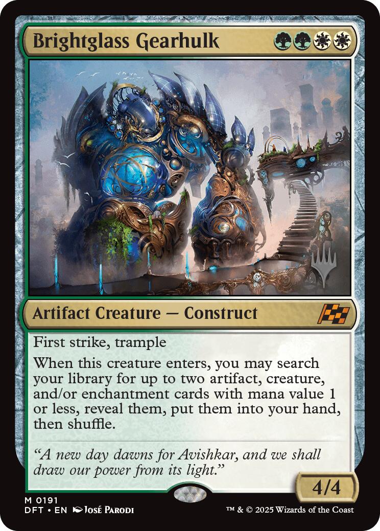 Brightglass Gearhulk [Aetherdrift Promos] | Good Games Adelaide SA