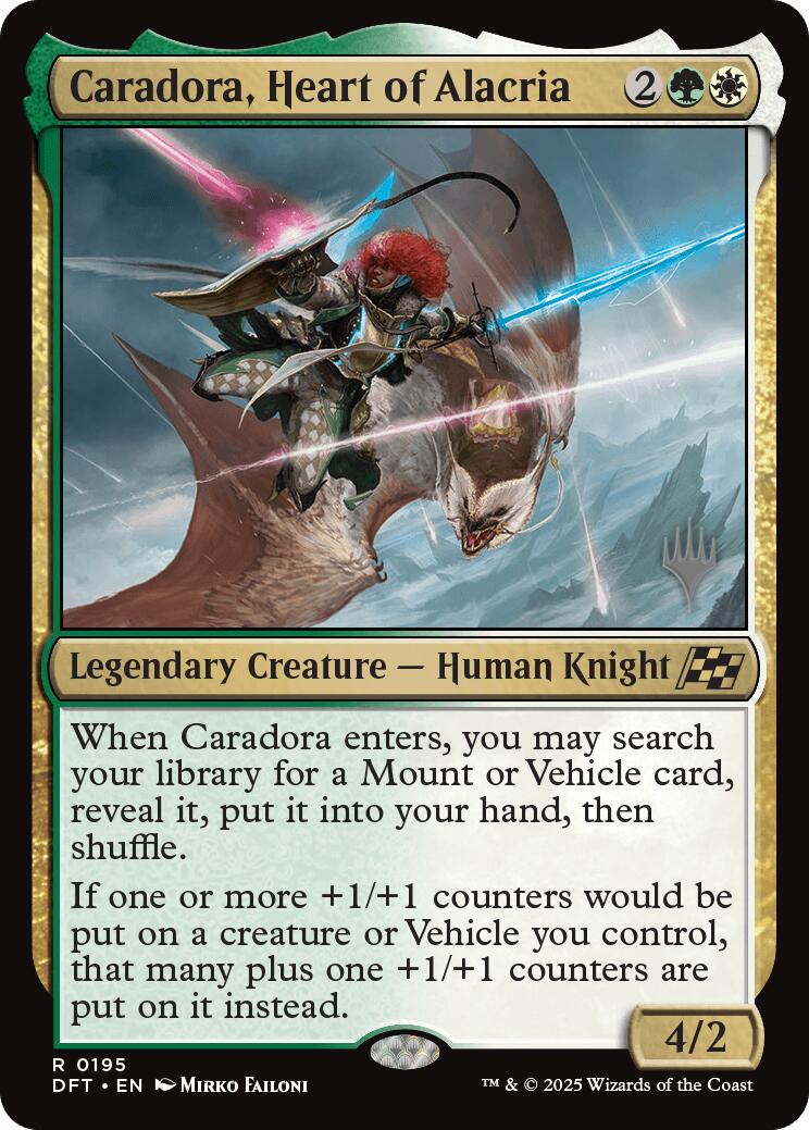 Caradora, Heart of Alacria [Aetherdrift Promos] | Good Games Adelaide SA
