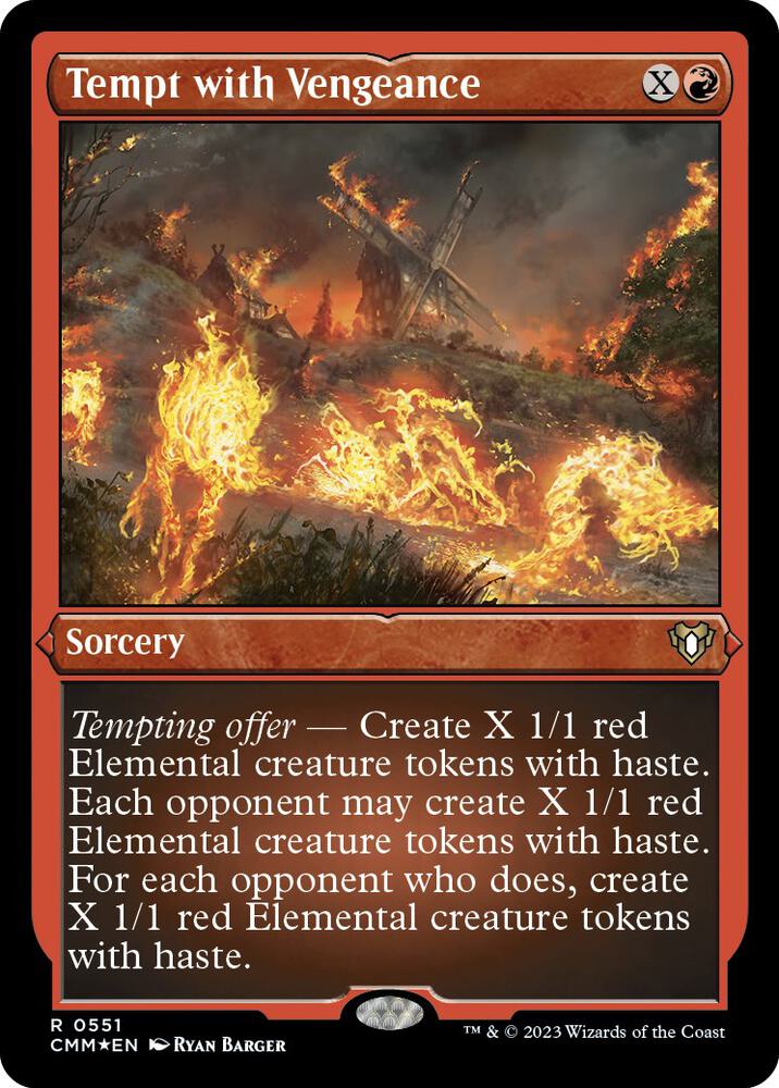 Tempt with Vengeance 551 (Commander Masters)  - Etched Foil | Good Games Adelaide SA