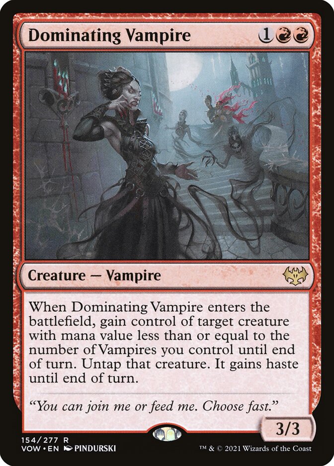Dominating Vampire 154 (Innistrad: Crimson Vow)  | Good Games Adelaide SA