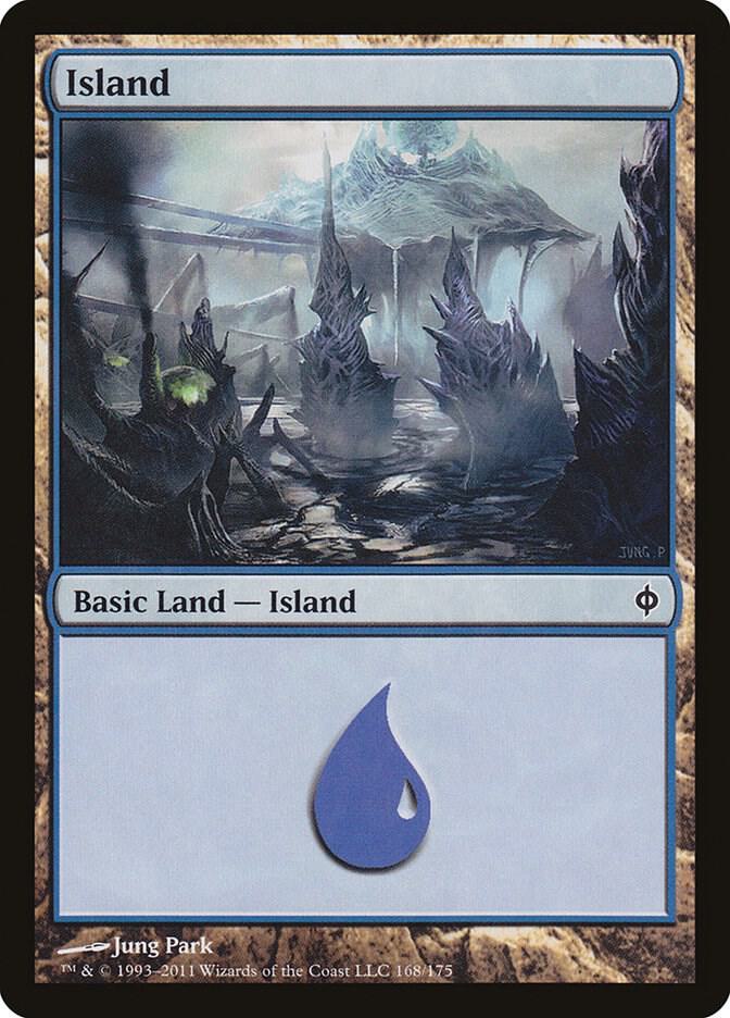 Island 168 (New Phyrexia)  - Foil | Good Games Adelaide SA