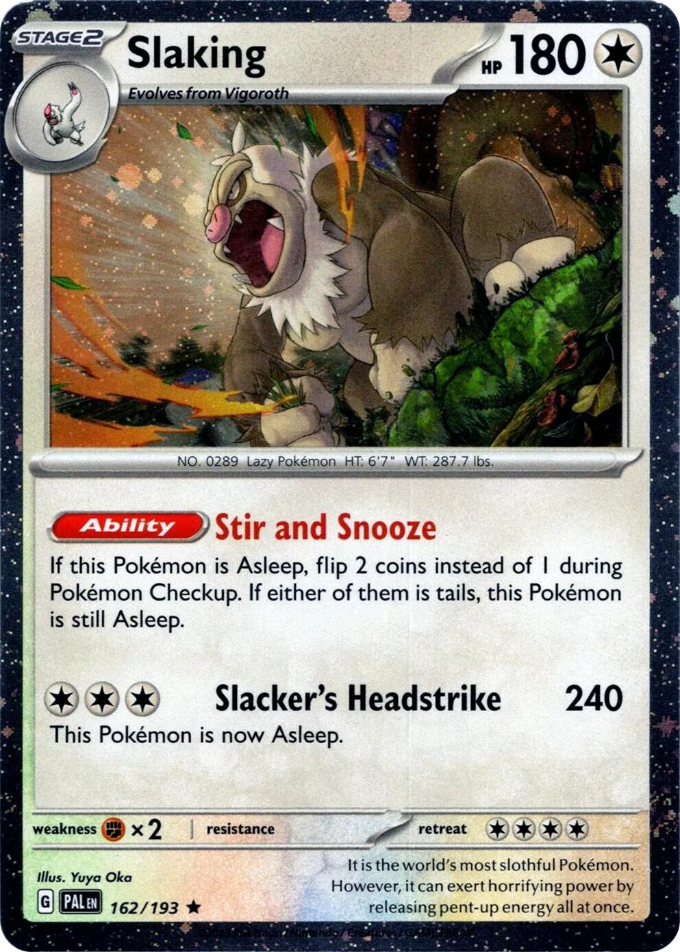 Slaking (162/193) (Cosmos Holo) [Scarlet & Violet: Paldea Evolved] | Good Games Adelaide SA