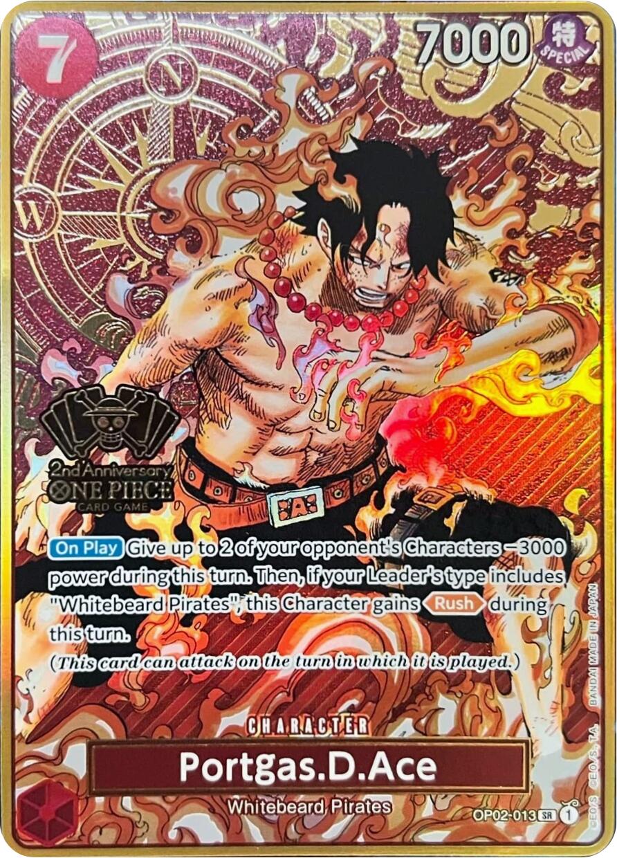 Portgas.D.Ace (Japanese Version 2nd Anniversary Set) [One Piece Promotion Cards] | Good Games Adelaide SA