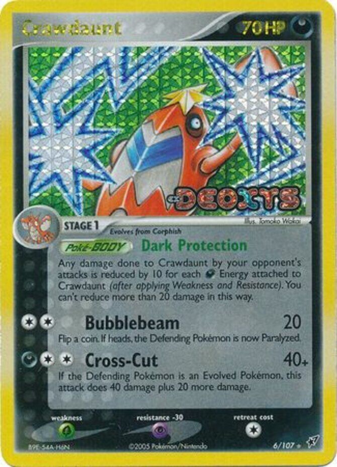 Crawdaunt (6/107) (Stamped) [EX: Deoxys] | Good Games Adelaide SA
