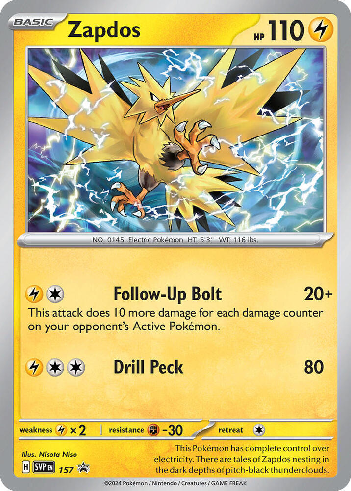Zapdos 157 (SV: Scarlet & Violet Promo Cards)  - Holofoil | Good Games Adelaide SA