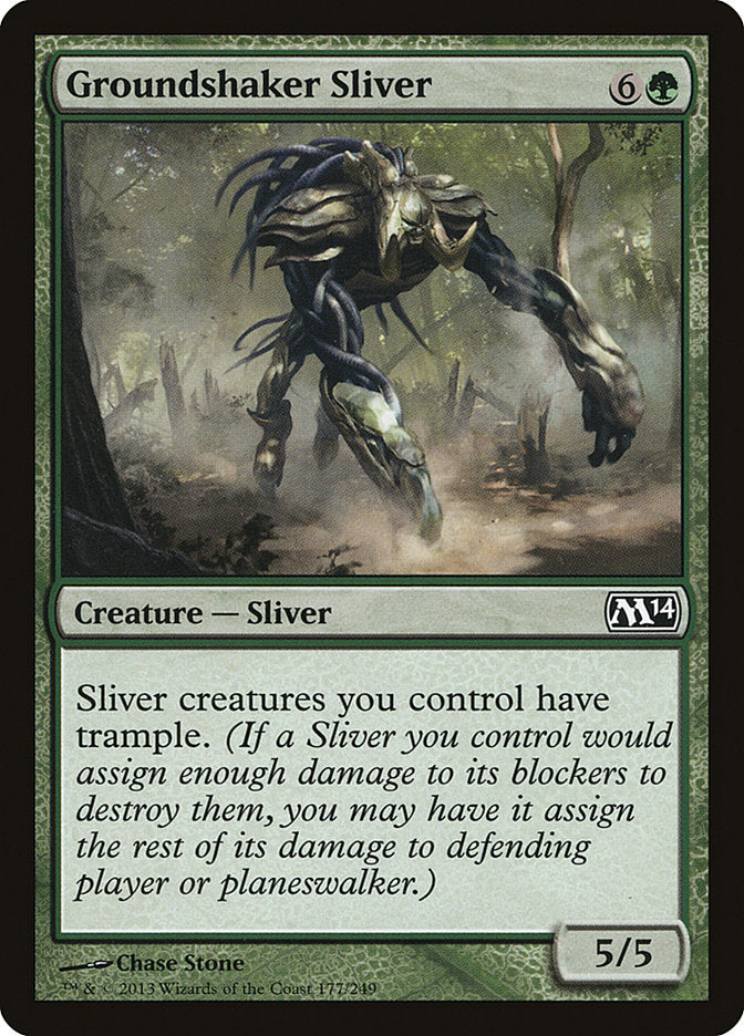Groundshaker Sliver 177 (Magic 2014 (M14))  - Foil | Good Games Adelaide SA