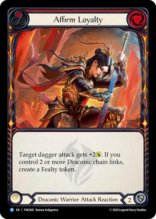 Affirm Loyalty (Red) [FNG009] (The Hunted Fang Blitz Deck) | Good Games Adelaide SA