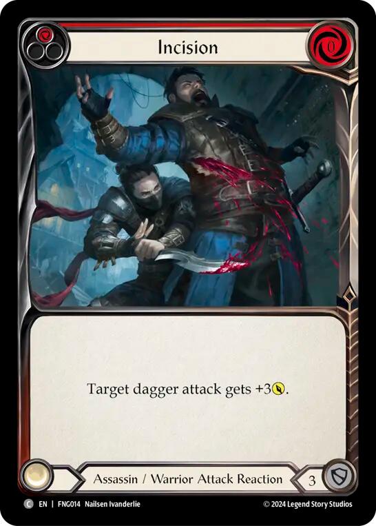 Incision (Red) [FNG014] (The Hunted Fang Blitz Deck) | Good Games Adelaide SA