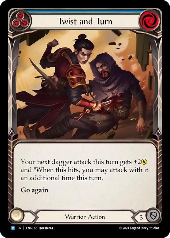 Twist and Turn (Blue) [FNG027] (The Hunted Fang Blitz Deck) | Good Games Adelaide SA