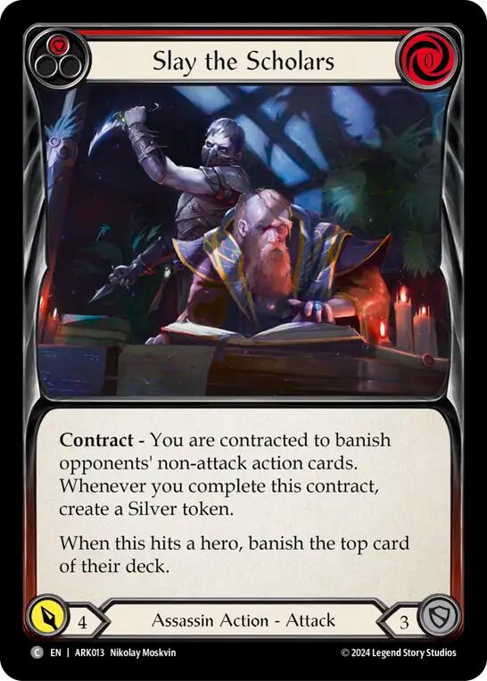 Slay the Scholars (Red) [ARK013] (The Hunted Arakni Blitz Deck) | Good Games Adelaide SA