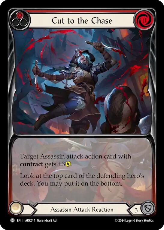 Cut to the Chase (Red) (Extended Art) [ARK014] (The Hunted Arakni Blitz Deck) | Good Games Adelaide SA
